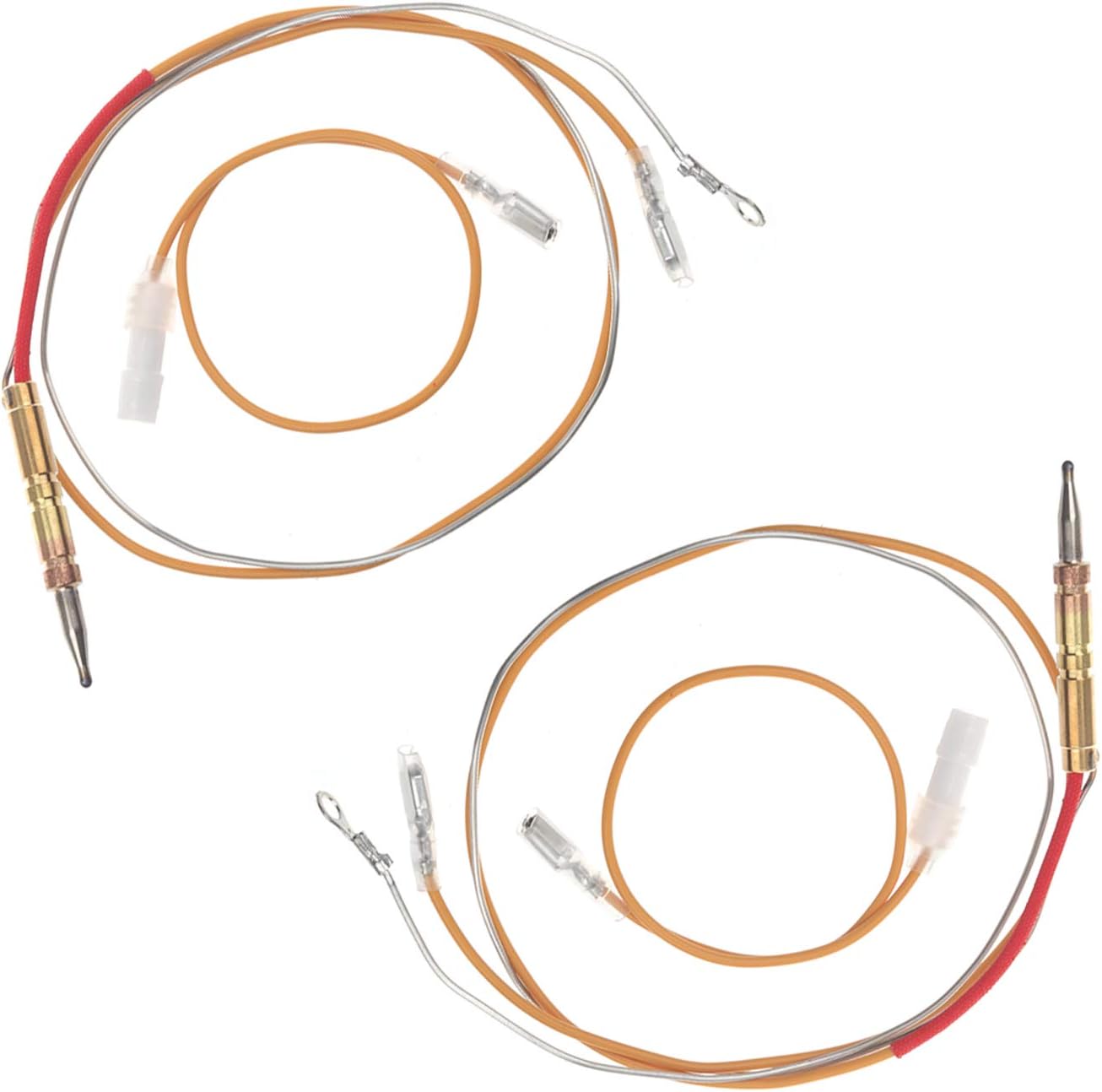 2 paquetes de termoacoplador de calentador de tanque de propano 2304885, F237349, kit de montaje de seguridad de termopar tipo fijación, compatible