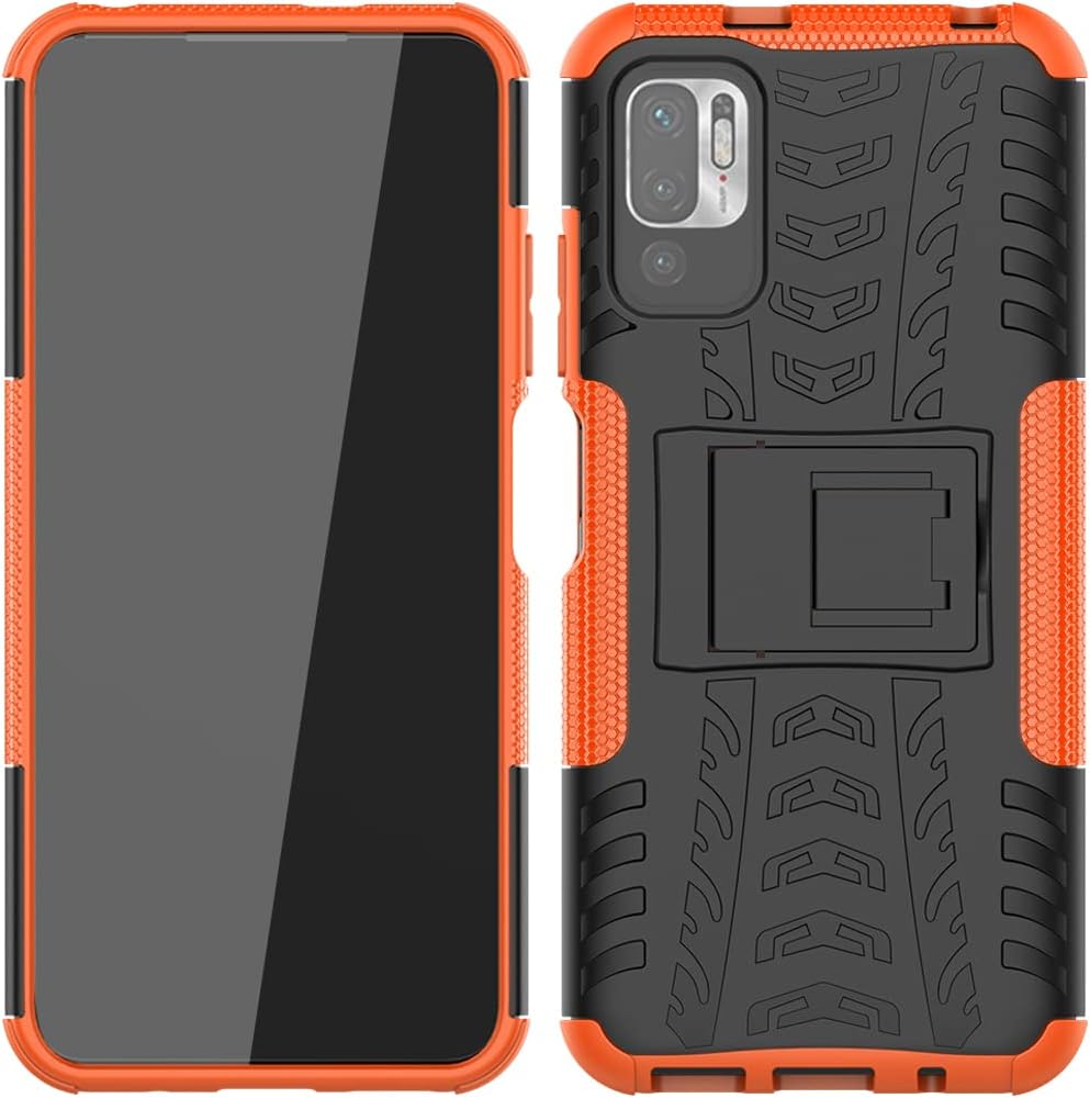 Para Redmi Note 10 5GPoco M3 ProRedmi Note 10T 5G M2103K19G Funda de teléfono, con Kickstand Hard PC Back Cover Soft TPU Dual Layer Protection Phone