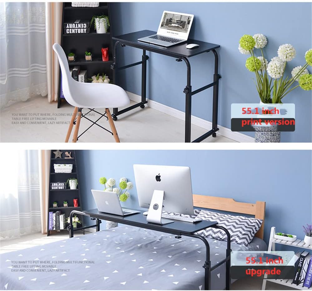 WANLIAN Mesa sobre la cama con ruedas, escritorio sobre la cama, mesa de cama King Queen sobre la cama, mesa de cama para laptop sobre la cama, mesa
