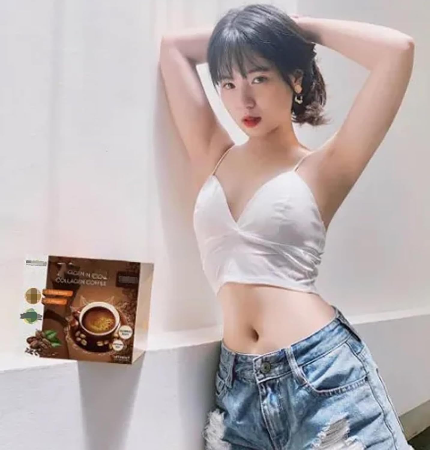 Colágeno de café de Japón, café instantáneo, colágeno de café, suplemento de café de colágeno, colágeno en polvo para café (3 cajas)