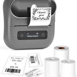 Phomemo Etiquetadoras M220, impresora térmica de etiquetas de código de barras Bluetooth, etiquetadora adhesiva de mango de 3 pulgadas para código Phomemo Etiquetadoras M220, impresora térmica de etiquetas de código de barras Bluetooth, etiquetadora adhesiva de mango de 3 pulgadas para código