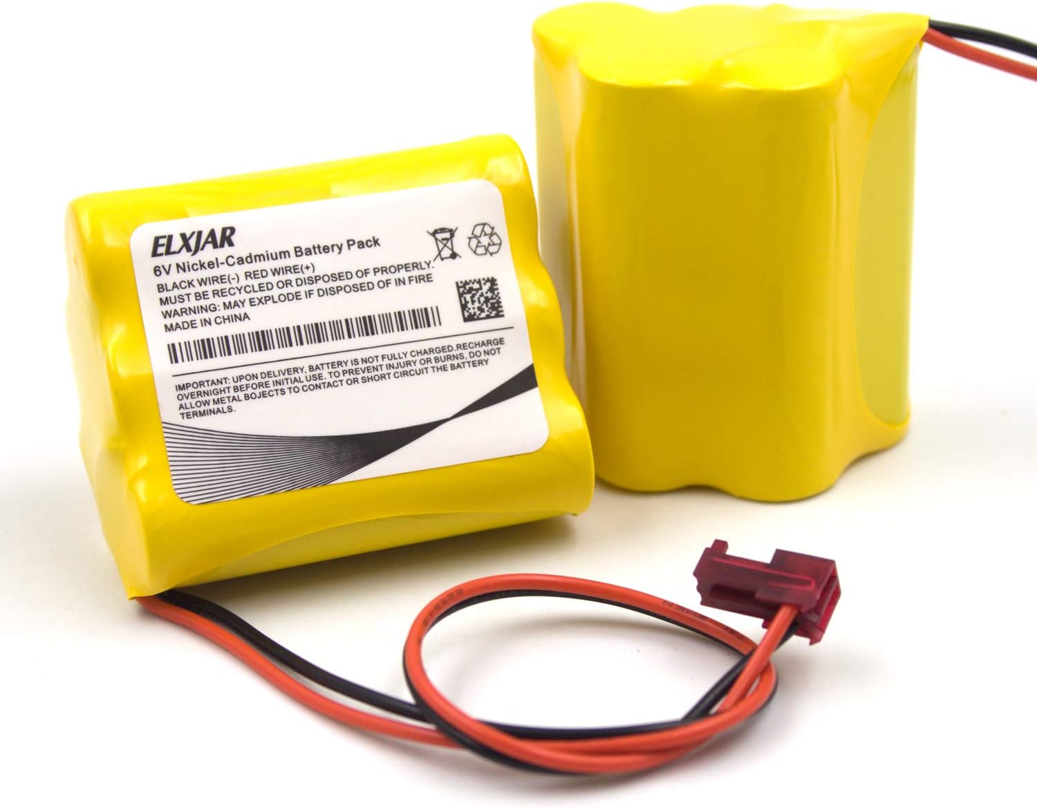 YUTSUJO Paquete de 5 baterías AA Ni-CD de 6 V de repuesto para Sure-Lite 026-149, SL026-149, SL 026-149, ANIC1204, Energizer 41B020AF17201, Dantona