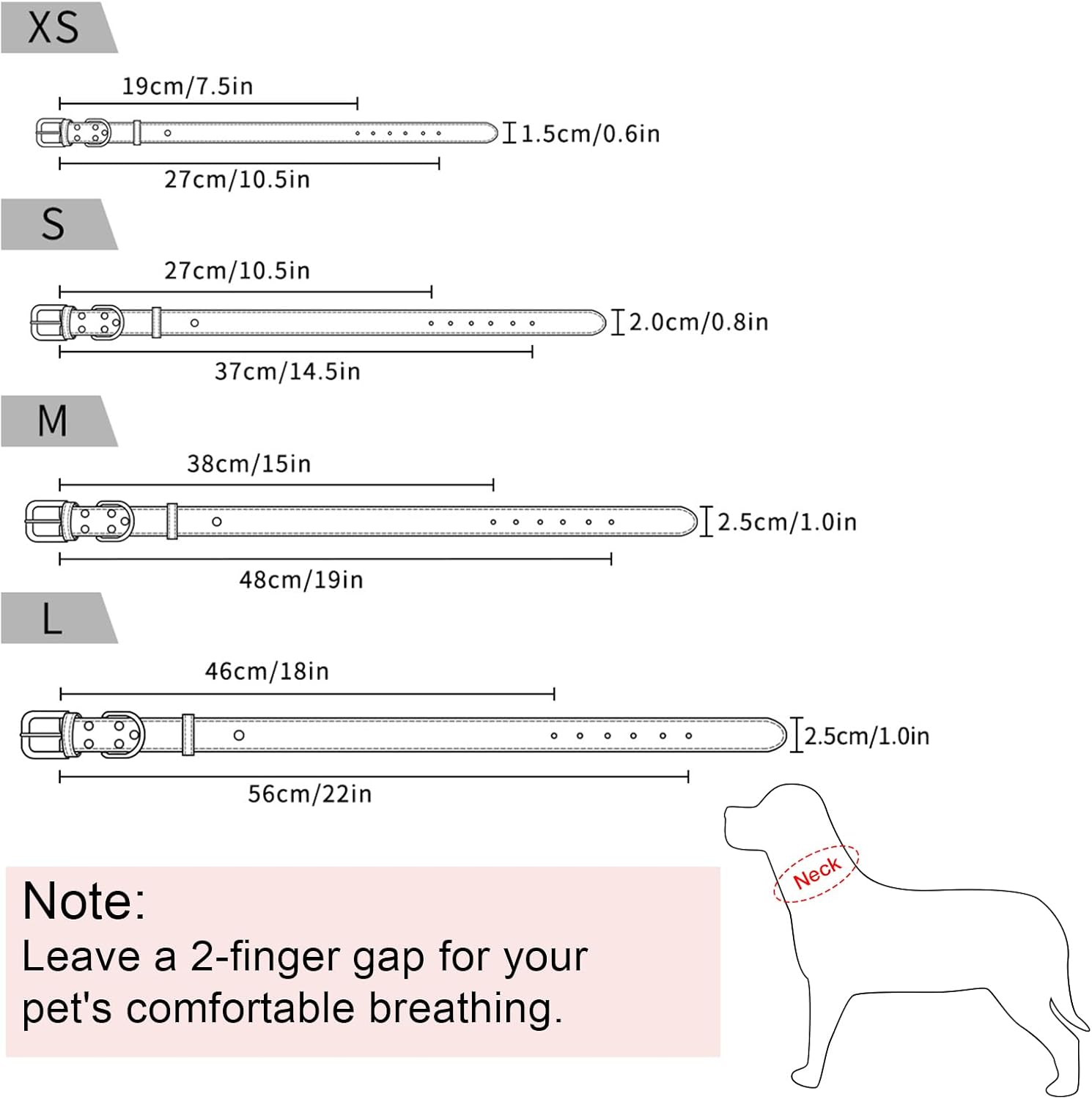 Collar de cuero para perro pequeño, mediano y grande, ajustable, impermeable, con hebilla de aleación, resistente para cachorros y gatitos