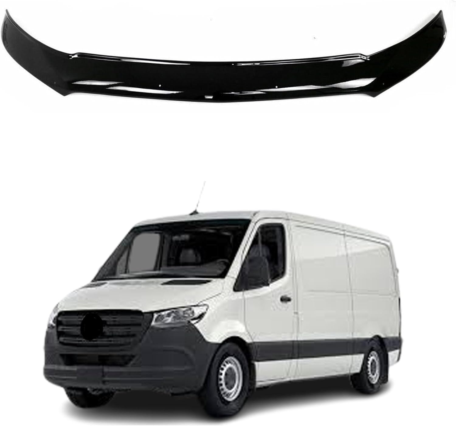 Protector de capó Ehiltek – para deflector de capó Mercedes Sprinter 2019-2023, protege de partículas e insectos, todo tipo de clima, duradero y