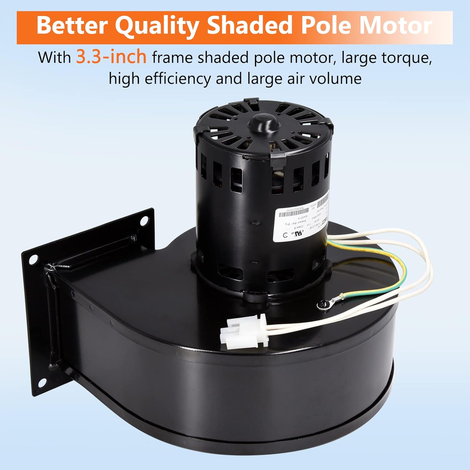Criditpid Reemplazo del ventilador de convección para Napoleon NPS40, NPS45, Timberwolf TPS35 estufa de pellets, PSCB, W062-0021, W062-0025