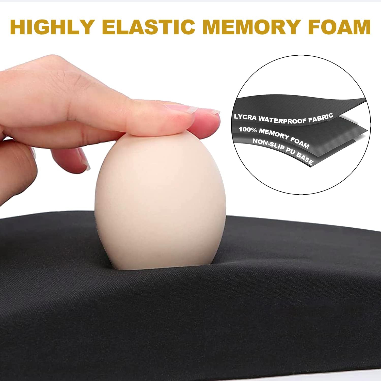 Alfombrilla de mouse ergonómica con soporte para reposamuñecas, alfombrilla gruesa para aliviar el dolor del túnel carpiano, alfombrilla de mouse de