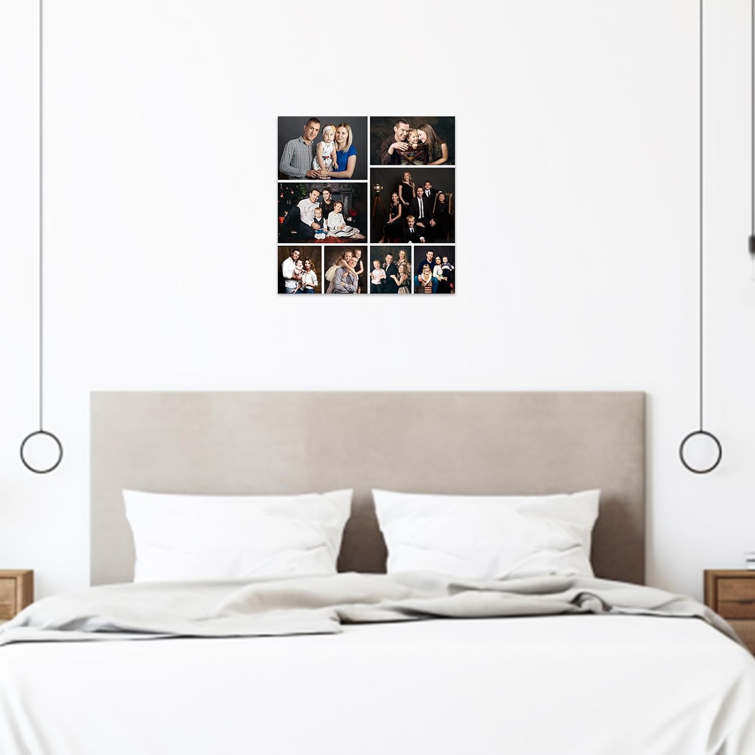 ZXHYWYM Póster de fotos en lienzo personalizado, collage de fotos múltiples, impresiones de lienzo personalizadas con múltiples fotos, coloca tu