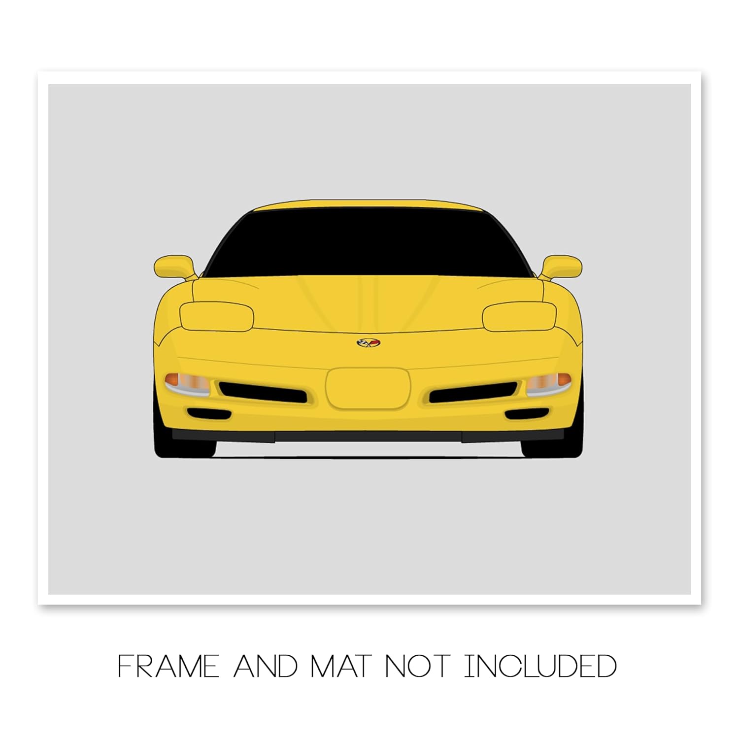 Chevy Corvette Z06 C5 (1997-2004) 5th Generation Inspired Poster Print Wall Art Decor Handmade (Unframed)