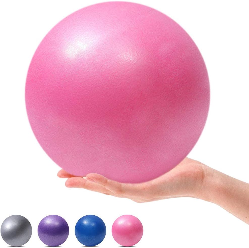 MOMPLUS Mini pelotas de yoga de 9 pulgadas para ejercicios de Pilates para estabilidad en el hogar, entrenamiento esponjoso, terapia física mejora