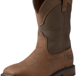 ARIAT Botas de trabajo Groundbreaker con punta de acero impermeable y cuadrada ancha para hombre ARIAT Botas de trabajo Groundbreaker con punta de acero impermeable y cuadrada ancha para hombre