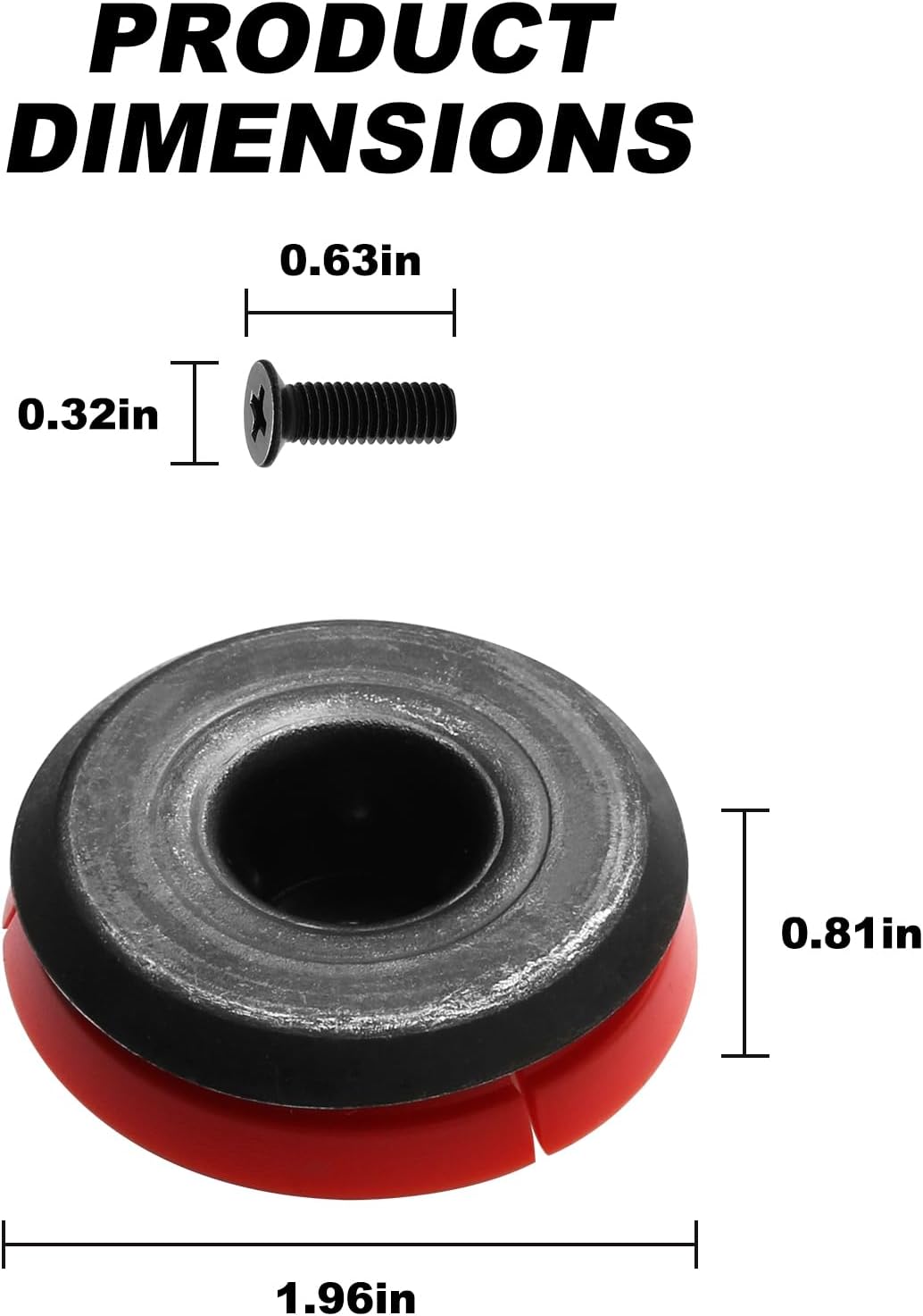 44-70-0375 Kit de émbolo y tornillo de cubo de salchicha de 20 onzas para pistola de calafateo y engrase inalámbrica Milwaukee 2441-20, 2641-21CT,