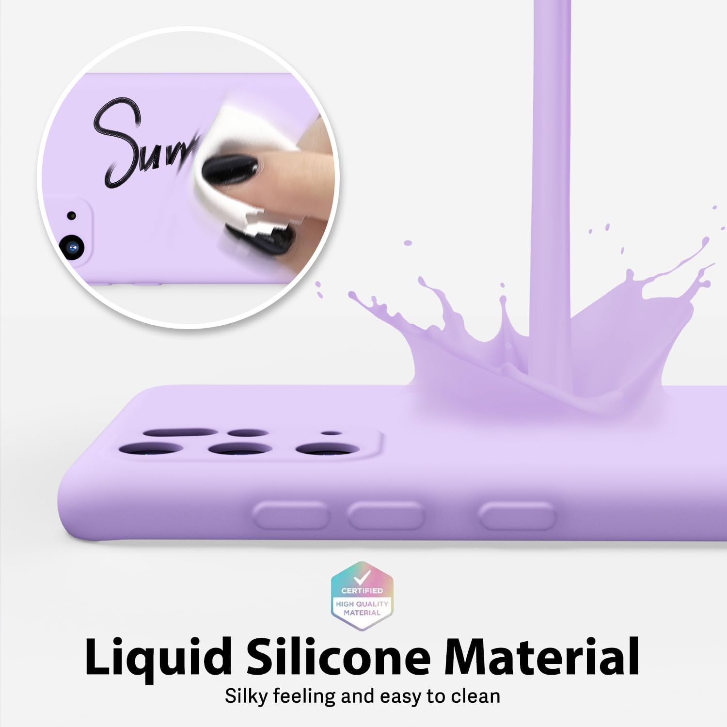 oakxco Funda de silicona líquida para Samsung Galaxy S20 Plus, bonita funda delgada y delgada de goma suave de TPU para mujeres y niñas, protección
