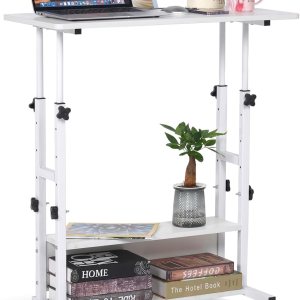 Escritorio de pie pequeño de altura ajustable, escritorio móvil de pie con ruedas, escritorio portátil con ruedas de 32 pulgadas, escritorio para Escritorio de pie pequeño de altura ajustable, escritorio móvil de pie con ruedas, escritorio portátil con ruedas de 32 pulgadas, escritorio para