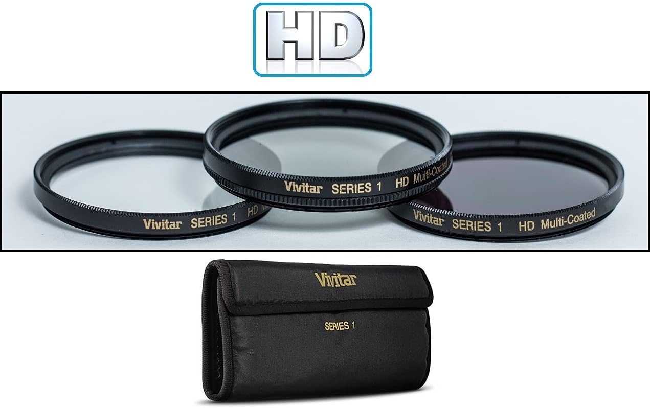Kit de filtro de 3 piezas Hi Def (polarizador UV y FLD fluorescente) para Nikon Coolpix P900