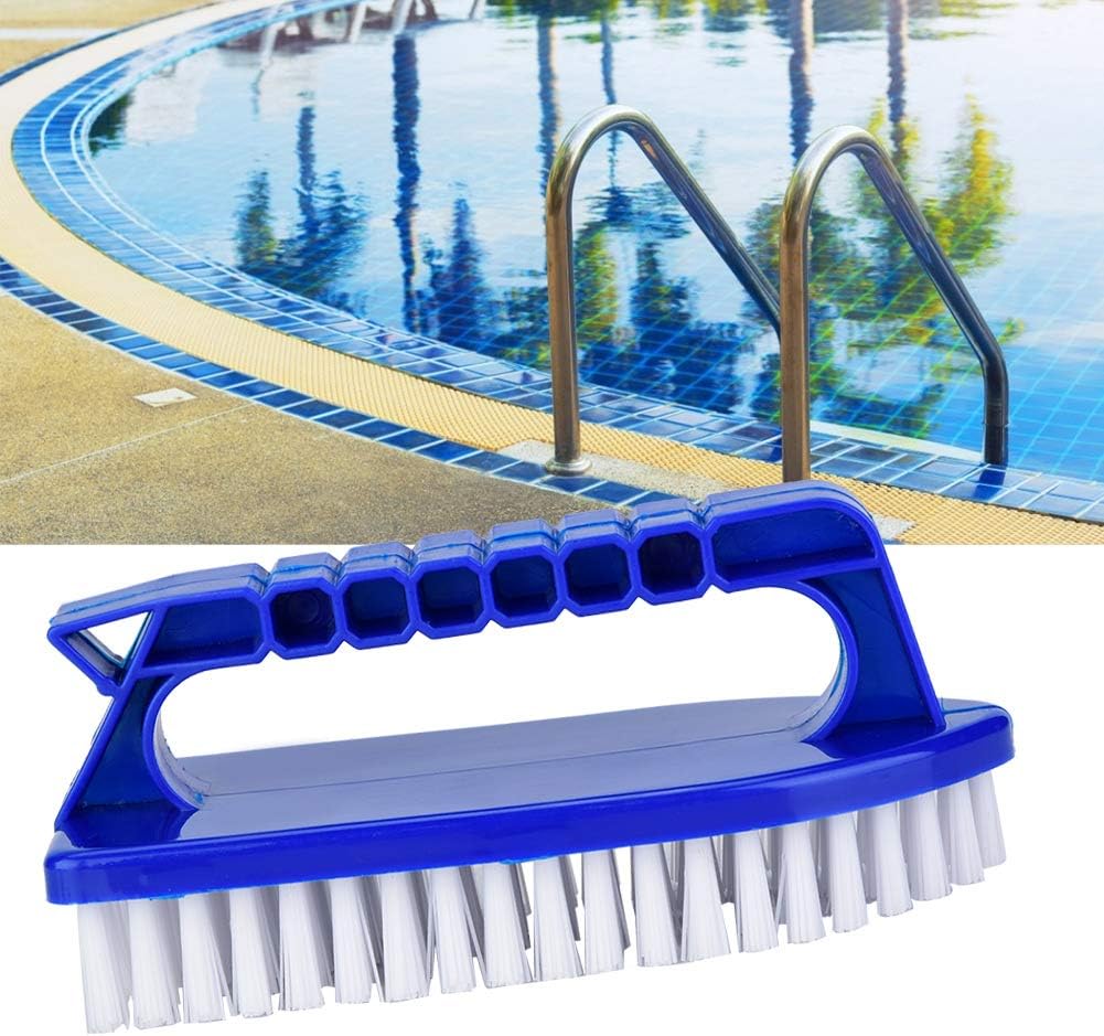 TOPINCN Piscina Paso Esquina Cepillo de mano Puerta Ventana Herramientas con Cerdas Finas Mango Antideslizante