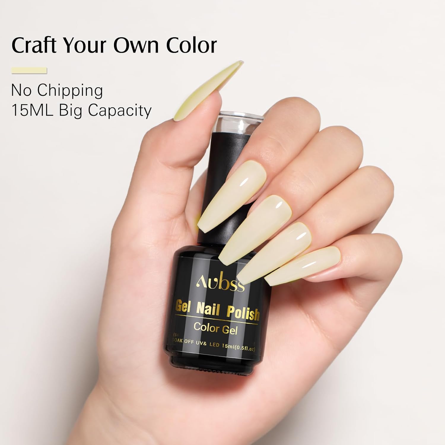1 esmalte de uñas de gel de 0.5 fl oz, esmalte de gel de larga duración UV de 0.5 onzas, gel de gel de uñas no tóxico en el hogar, diseño de arte,