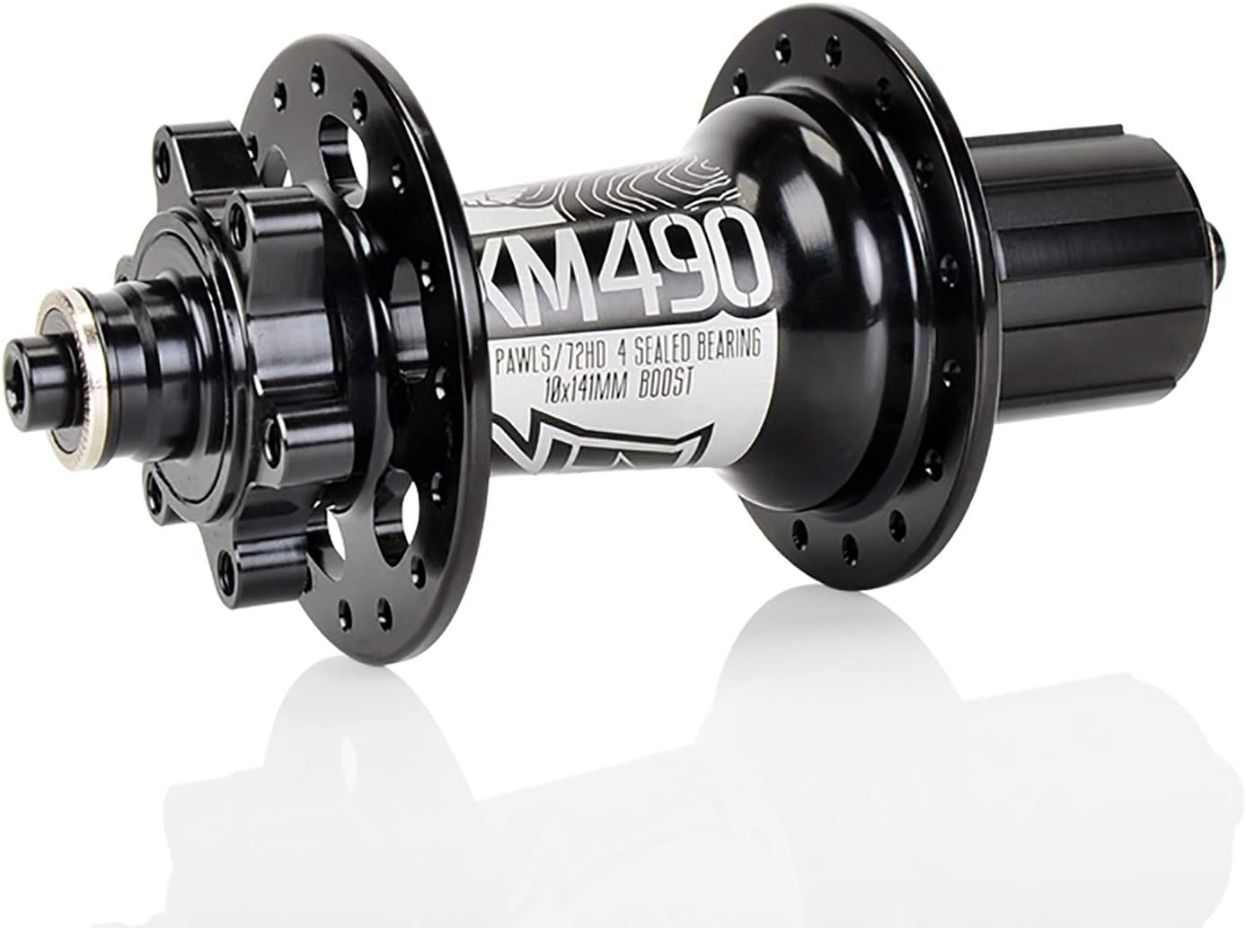 MTB Boost – Buje trasero de impulso, 32 agujeros, freno de disco 4 rodamientos HG 72HD 0.394×5.551 in 0.197×5.551 in, compatible con KOOZER XM490,