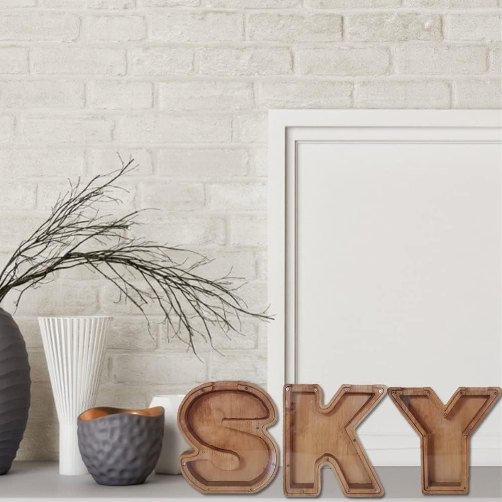 Banco de dinero de madera, letras personalizadas, texto y texto grabado, caja de dinero de madera, regalo para niños, regalo de Navidad, cumpleaños,
