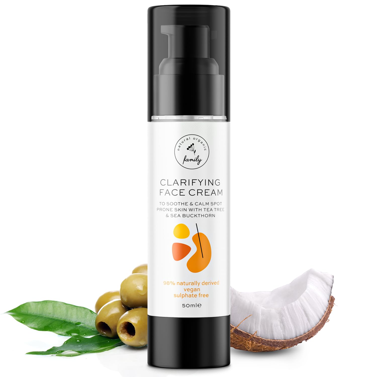 Crema facial para adolescentes y niños – Hidratante facial orgánico para piel seca – Crema facial calmante con crema hidratante de árbol de té –