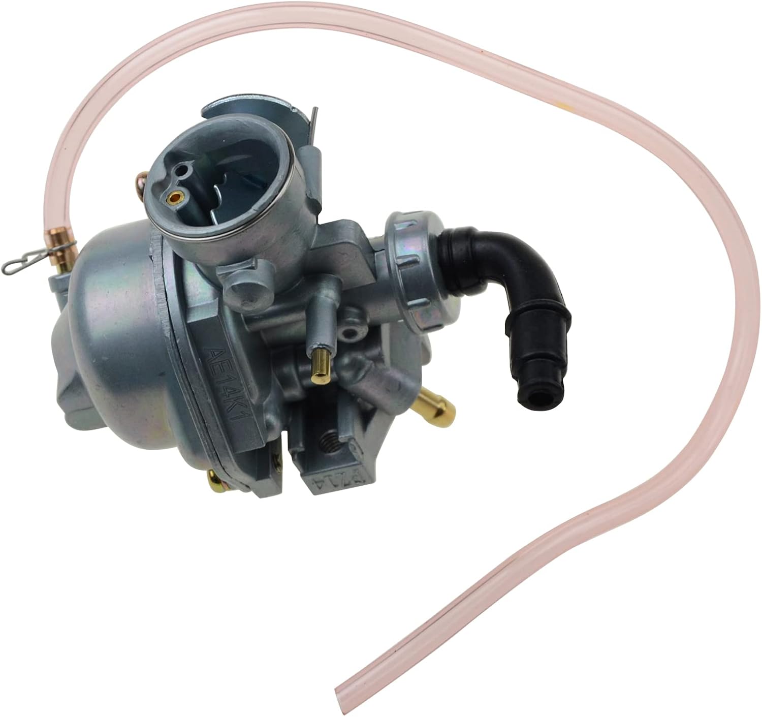 GOOFIT Carburador con estrangulador de mano de repuesto para motocicleta ATV de 60 cc