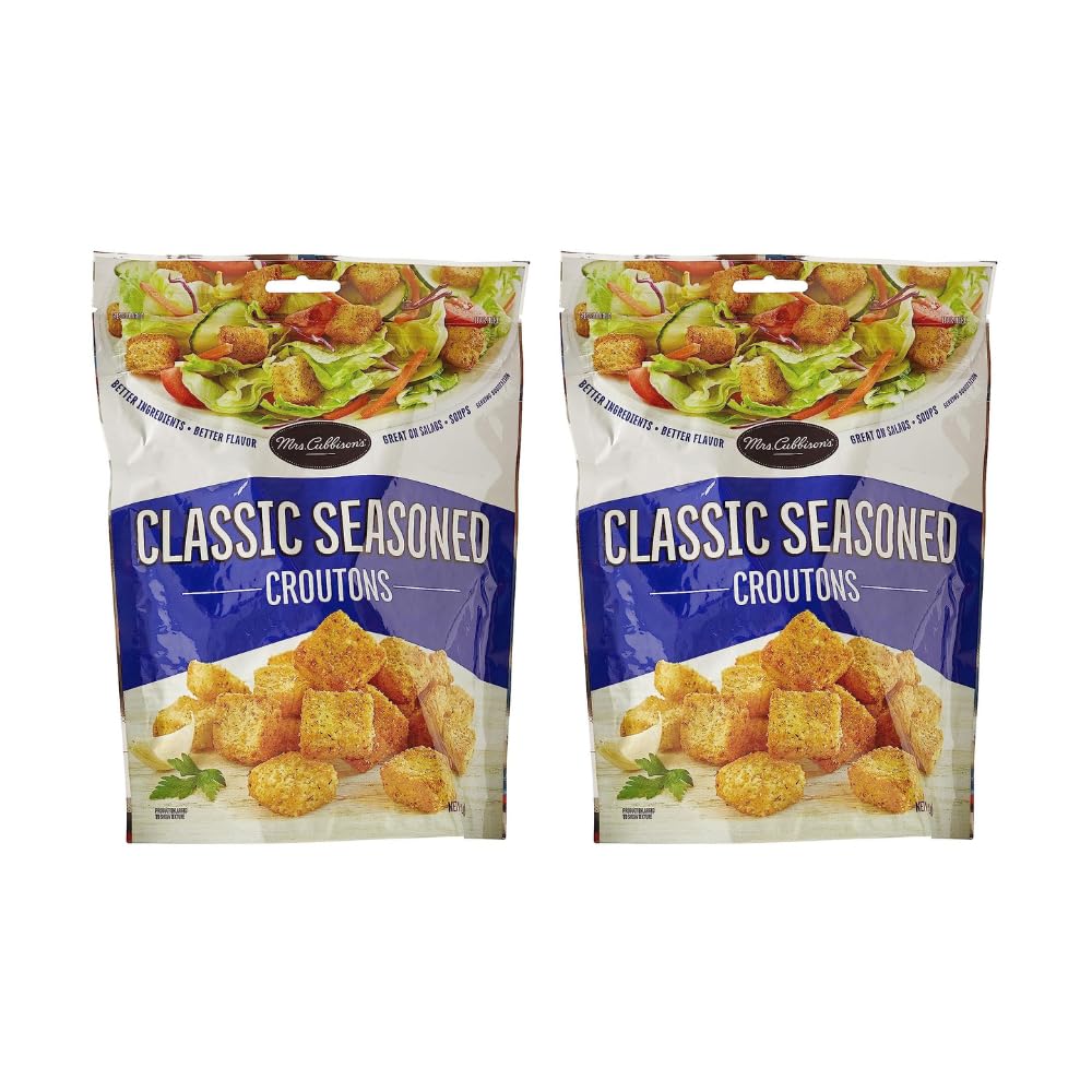 Mrs. Cubbison’s Croutons Classic Seasoned Restaurant Style, 5 onzas (paquete de 2)