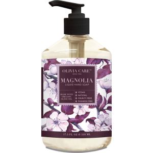 OLIVIA CARE Jabón líquido de manos con magnolia y aceites esenciales. Todo natural, limpia, lucha contra los gérmenes, hidrata el lavado de manos OLIVIA CARE Jabón líquido de manos con magnolia y aceites esenciales. Todo natural, limpia, lucha contra los gérmenes, hidrata el lavado de manos