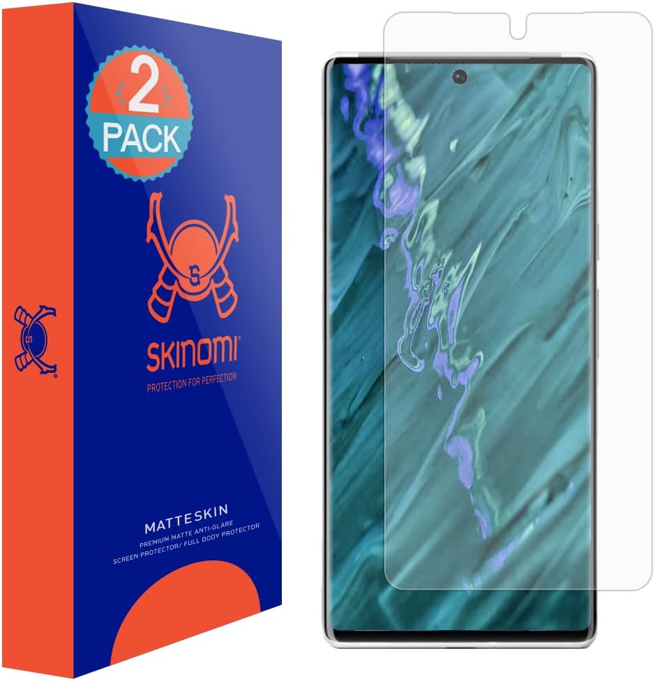 Skinomi Protector de pantalla mate compatible con Google Pixel 7 Pro (paquete de 2) Película antiburbujas de TPU antideslumbrante