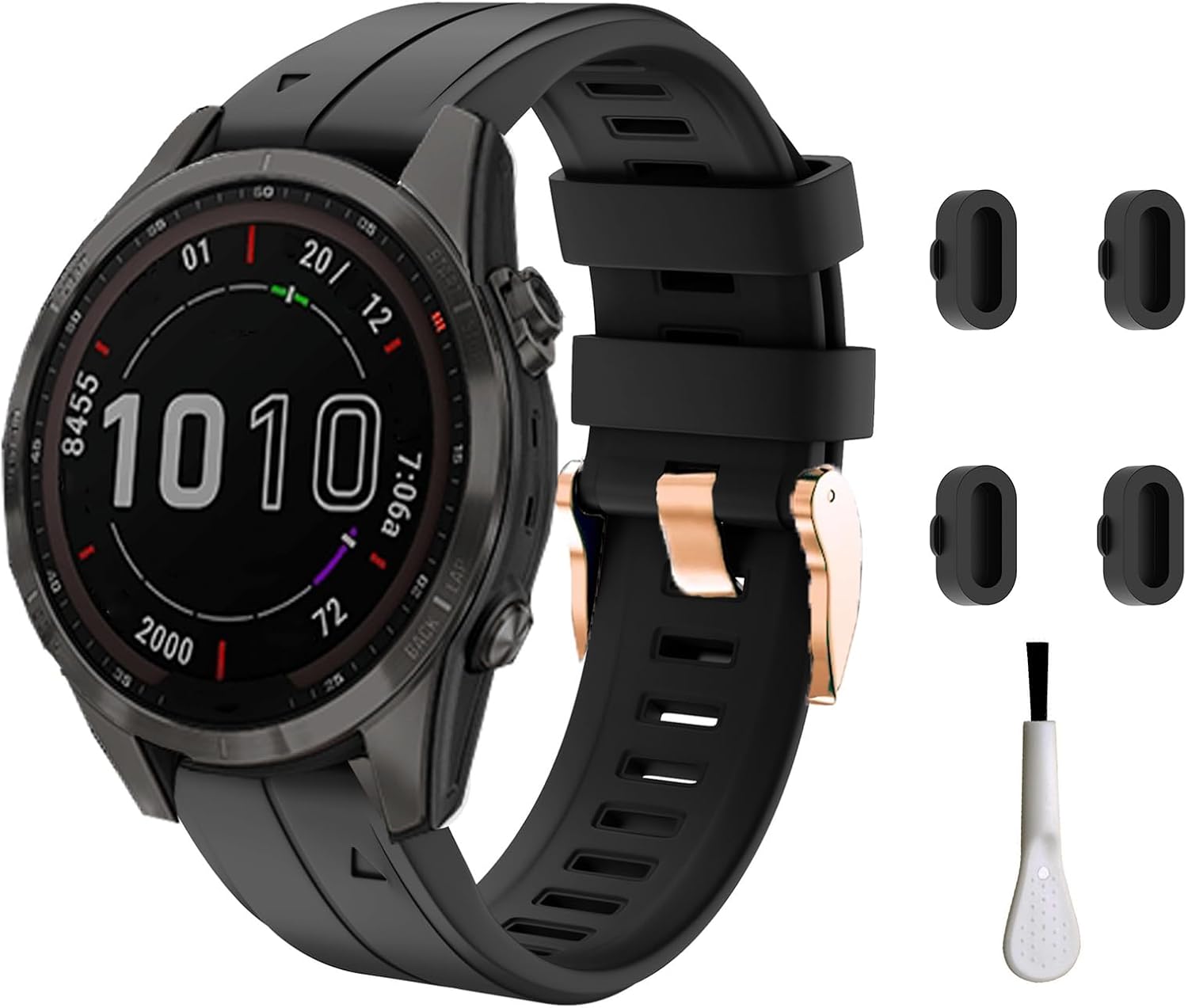 Correa de reloj de silicona de ajuste rápido de 0.78 pulgadas compatible con Garmin Fenix 7sFenix 6sFenix 6s ProFenix 5sFenix 5s Plus, correa