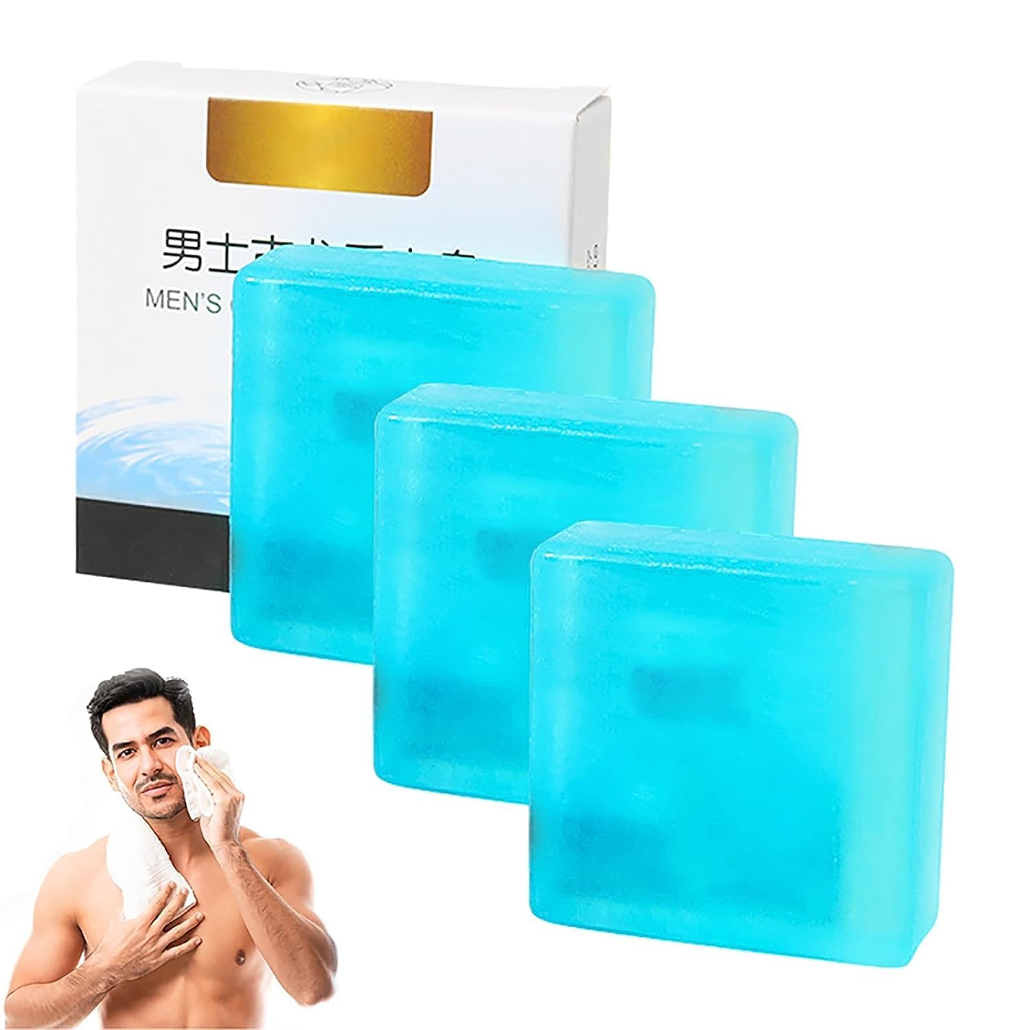 SuaveSplash Essence – Barra de colonia para hombre, jabón de aceite esencial de colonia para hombre, jabón costero, barras de jabón exfoliantes