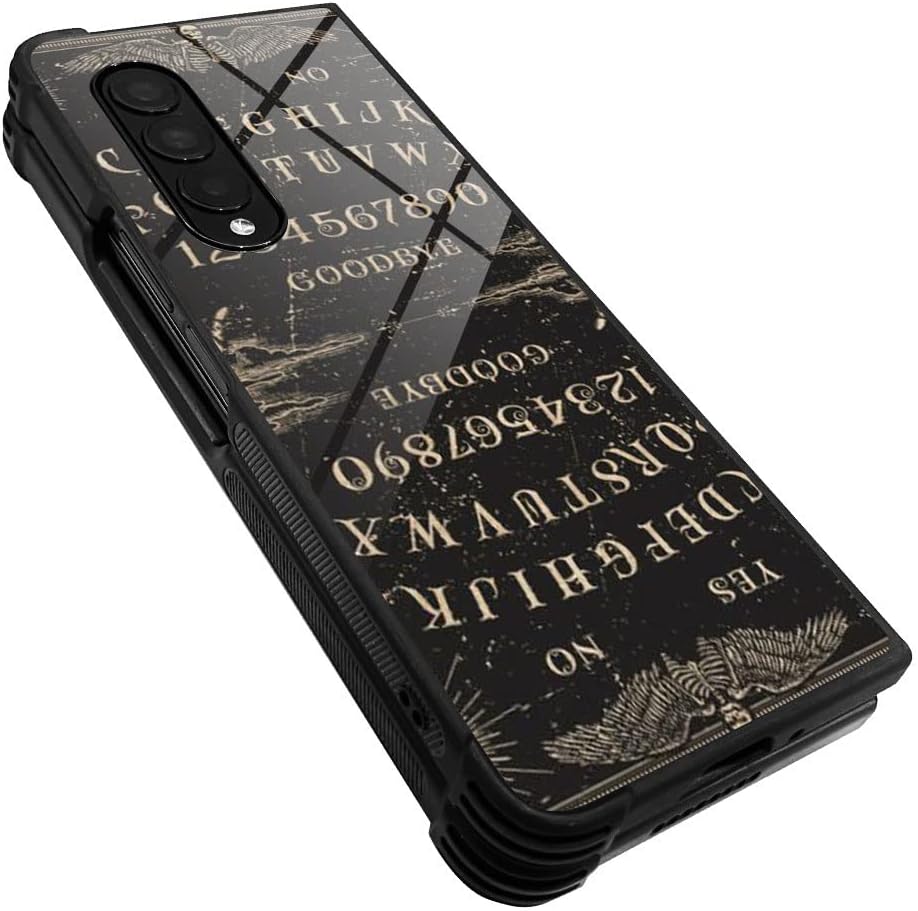 DAIZAG Funda compatible con Samsung Galaxy Z Fold 3 5G, tablero de Ouija Witchy para niños y niñas, suave y delgado TPU gráfico, a prueba de golpes,