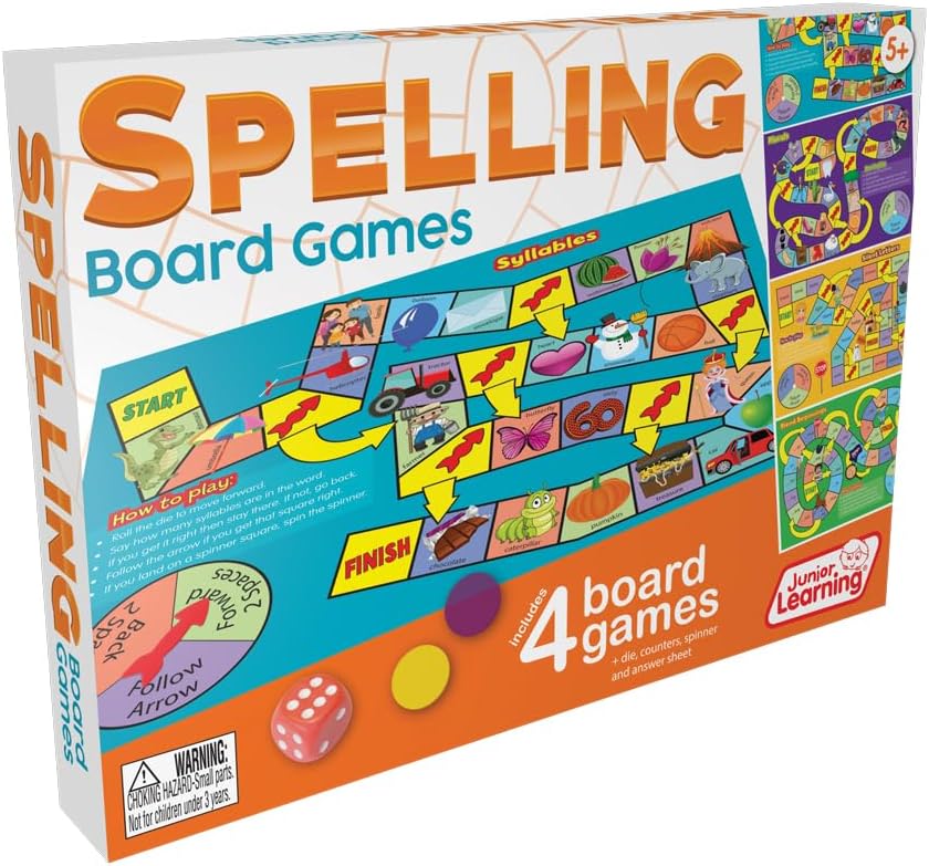 Junior Learning JL423 Juegos de mesa de ortografía, multicolor