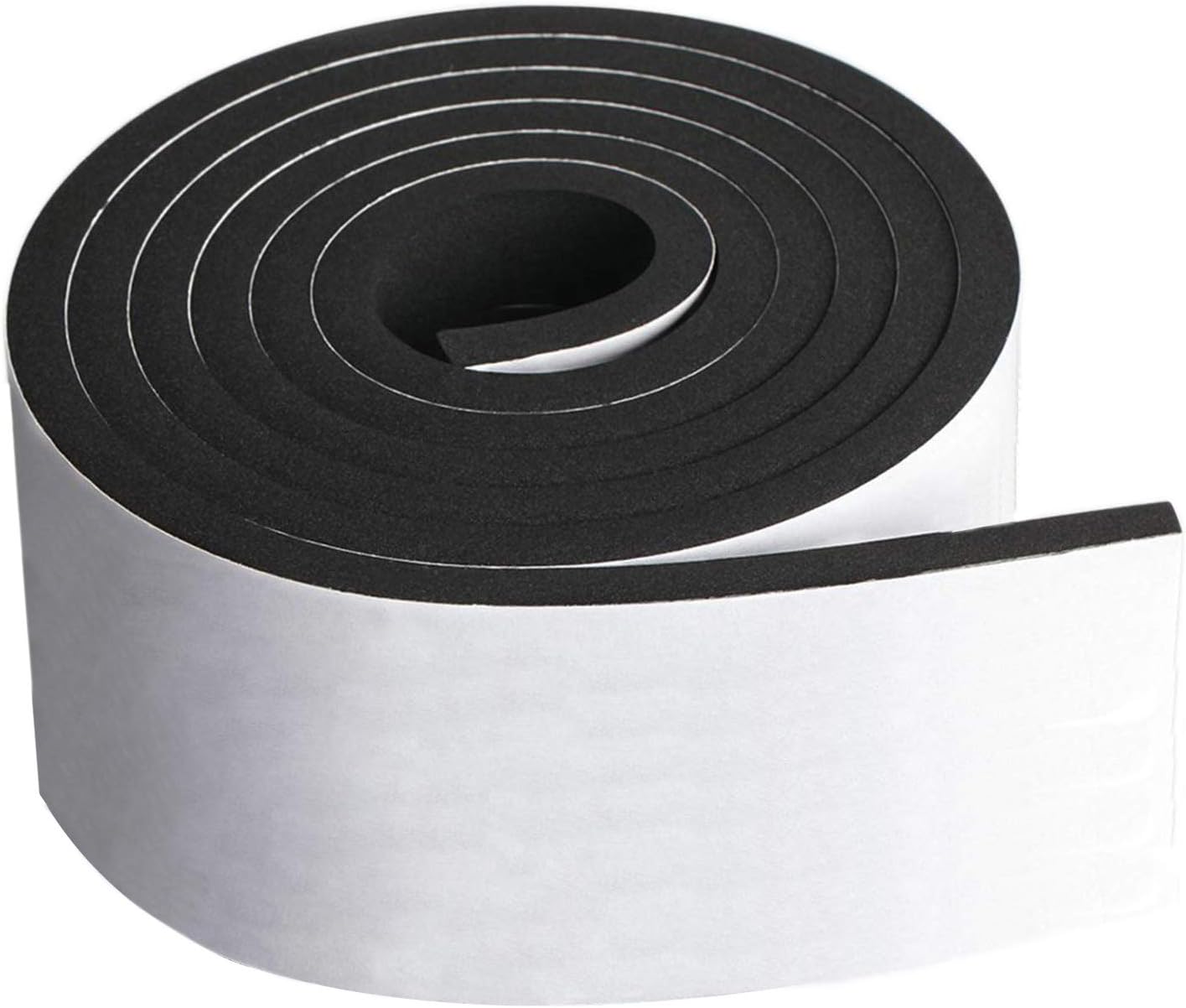 Dualplex – Rollo de tira de espuma de neopreno, 4 pulgadas de ancho x 10 pies de largo y 14 pulgadas de grosor, sellado contra la intemperie, pelado