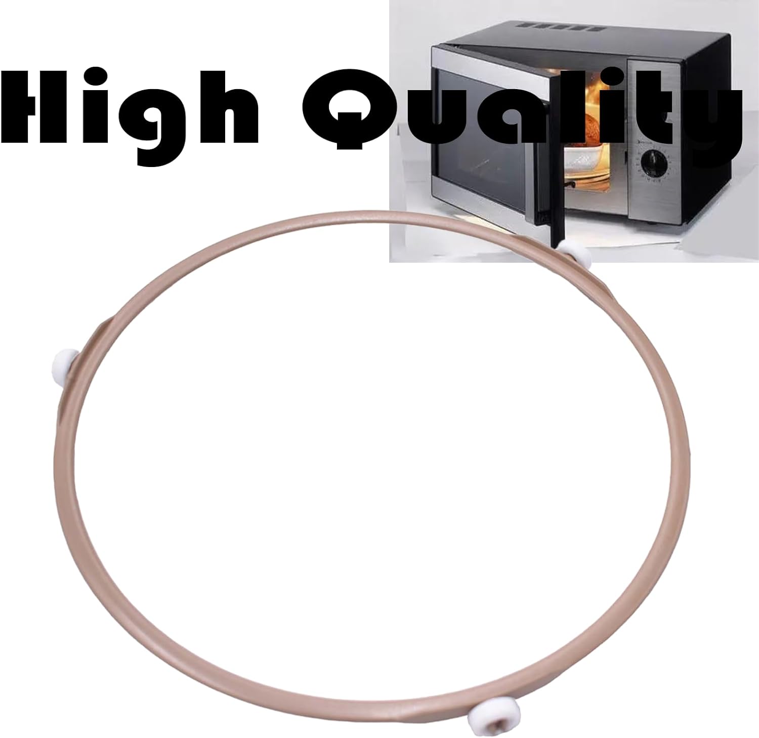 Paquete de 2 anillos giratorios de microondas de 7.45 pulgadas, soporte para bandeja de placa de vidrio, anillo interior de repuesto, para