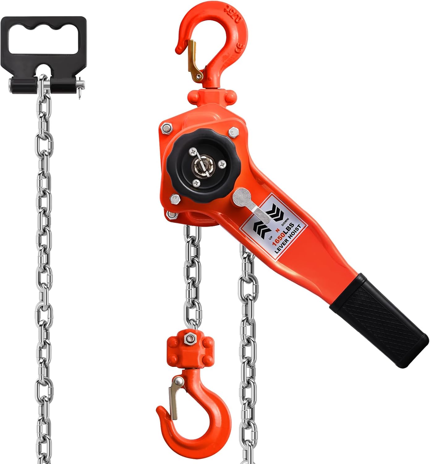 Polipasto de cadena manual de palanca de 34 toneladas viene con 1650lbs 10ft Heavy Duty Premium Hoist