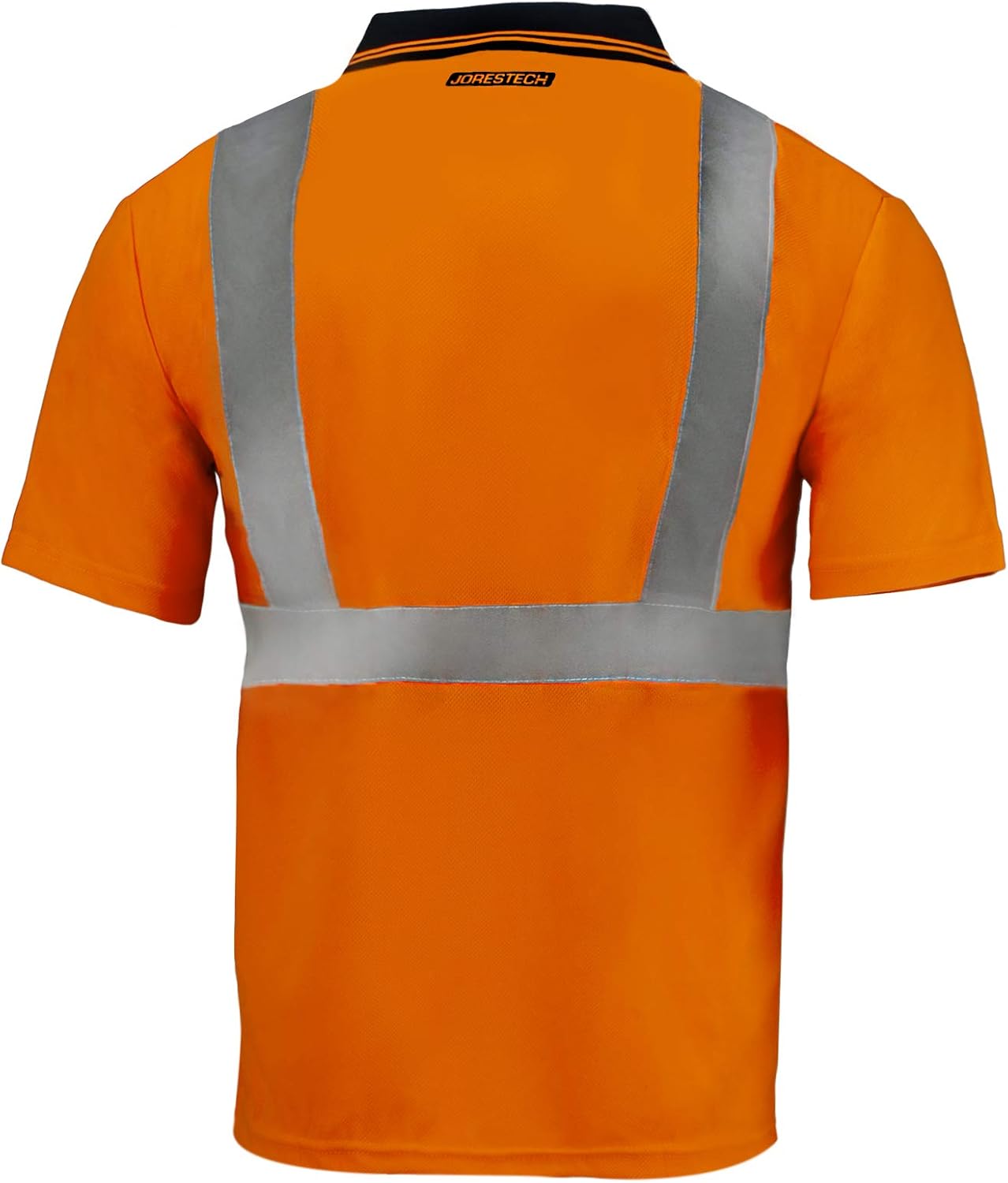 JORESTECH Polo de seguridad reflectante de alta visibilidad de manga corta compatible con ANSIISEA