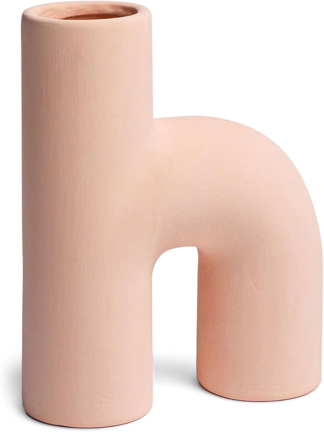 Villa Moda Lila – Jarrón decorativo decorativo abstracto moderno, color rosa