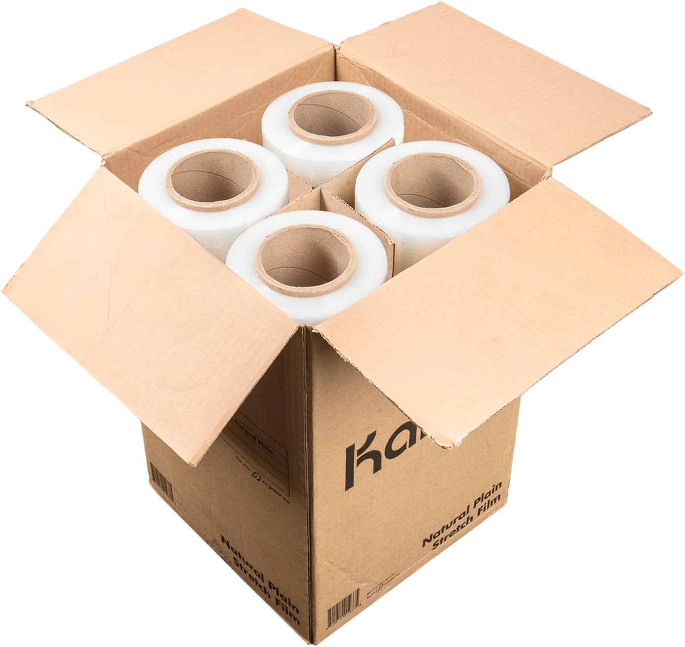 Karat Película elástica para envolver a mano, calibre 80, 149.9 x 149.9ft (4 rollos)