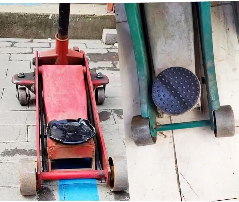 Sillín de piso con almohadilla de goma, 4.8 pulgadas de diámetro, vástago de 1-18, hasta 4 toneladas, pieza de repuesto de calidad de hierro fundido