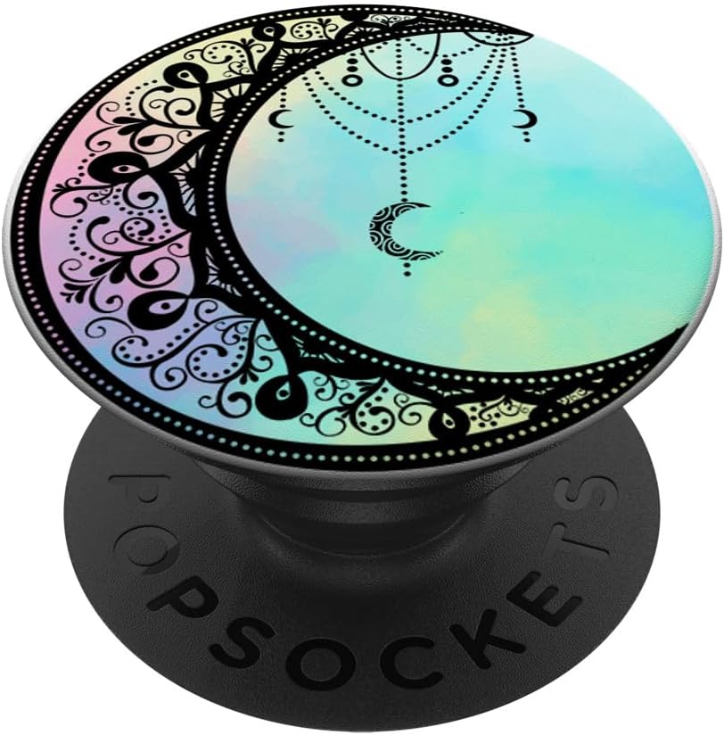 Astrología Pagan Wicca Regalo de bruja atrapasueños cristales Moon PopSockets PopGrip agarre intercambiable para teléfonos y tabletas
