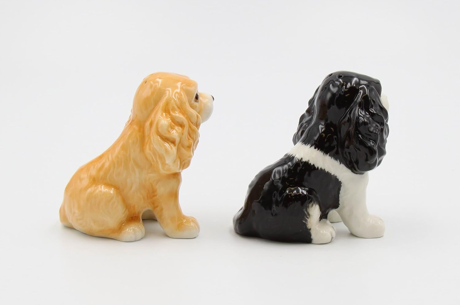 Juego de salero y pimentero de porcelana fina Cocker Spaniel Lovers Dog – Juego de salero y pimentero, 3-14 pulgadas de largo