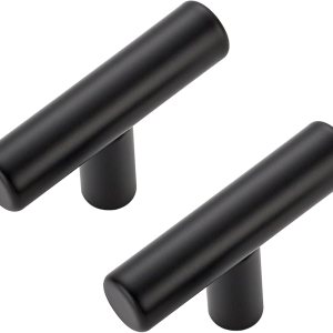 Paquete de 5 pomos negros mate para gabinete, pomos de gabinete de cocina, tiradores negros para gabinetes de cocina, cajones, pomos de tocador de Paquete de 5 pomos negros mate para gabinete, pomos de gabinete de cocina, tiradores negros para gabinetes de cocina, cajones, pomos de tocador de