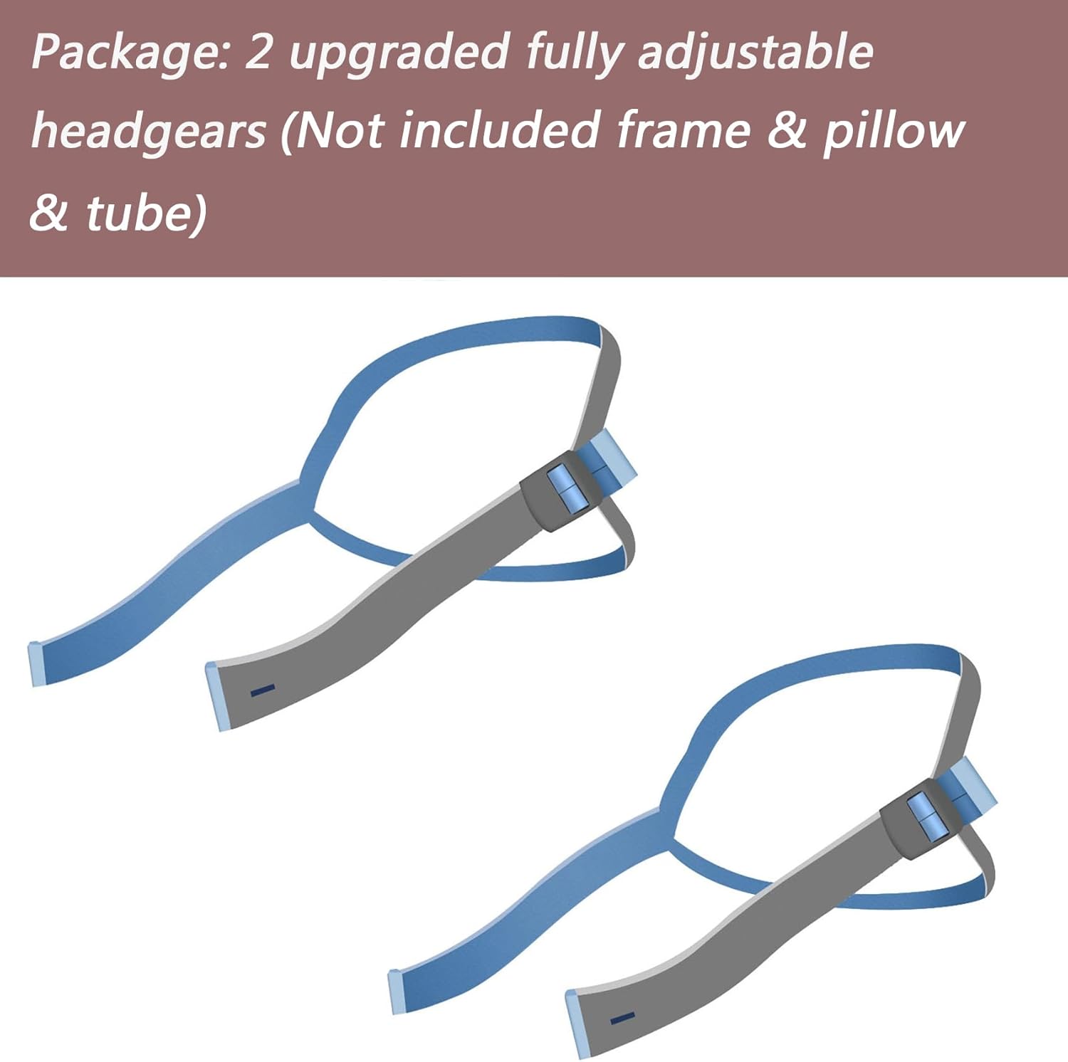 Correa de repuesto para casco P10 mejorada compatible con ResMed Airfit P10N30, diseño de ajuste rápido totalmente ajustable, material elástico