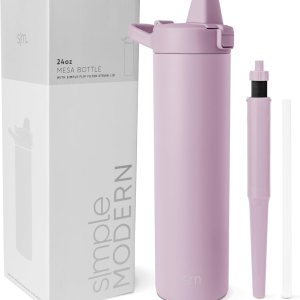 Simple Modern Botella de agua filtrada  Botellas de agua de viaje con filtro de carbono de acero inoxidable aisladas  Reutilizable para agua potable Simple Modern Botella de agua filtrada  Botellas de agua de viaje con filtro de carbono de acero inoxidable aisladas  Reutilizable para agua potable