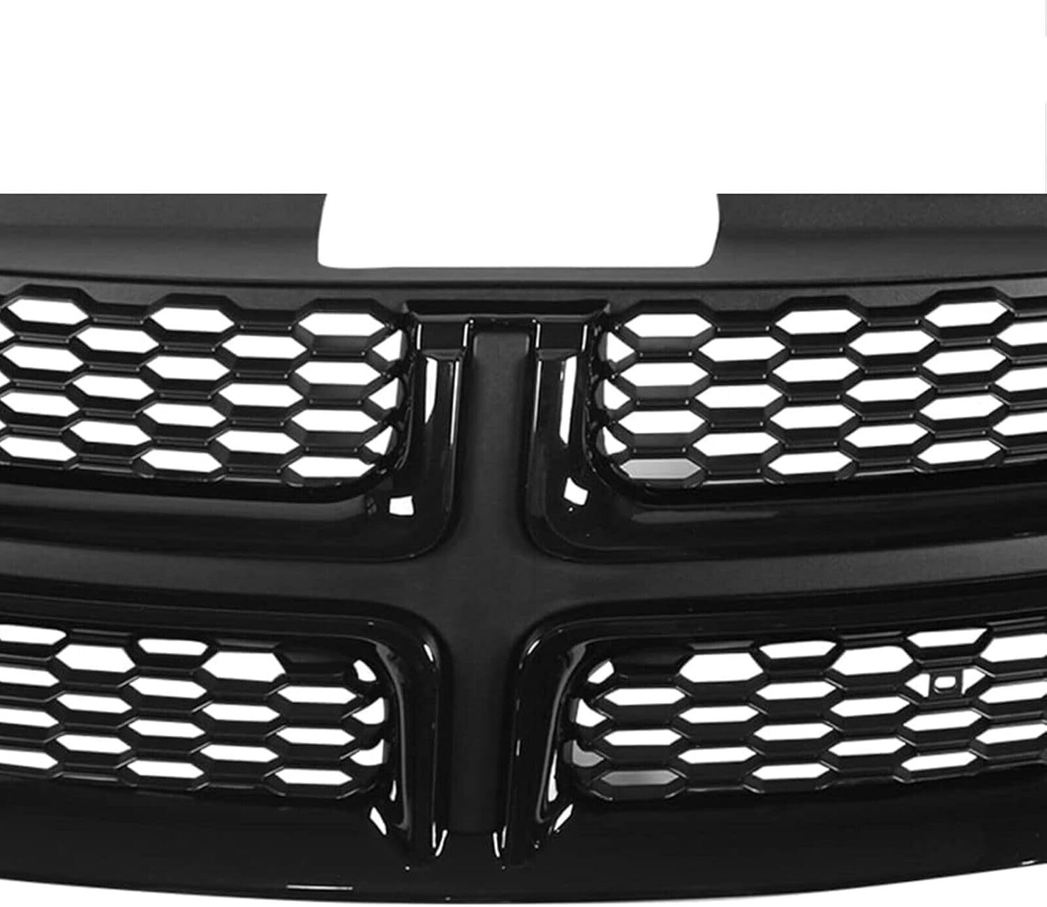 Parrilla superior negra para parachoques delantero compatible con Dodge Journey 2011-2020