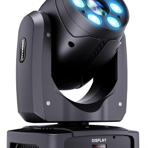 HOLDLAMP Luces de DJ de cabeza móvil, luz LED de cabeza móvil de 100 W con función de enfoque, 6 gobos giratorios (prisma de 3 facetas) e HOLDLAMP Luces de DJ de cabeza móvil, luz LED de cabeza móvil de 100 W con función de enfoque, 6 gobos giratorios (prisma de 3 facetas) e