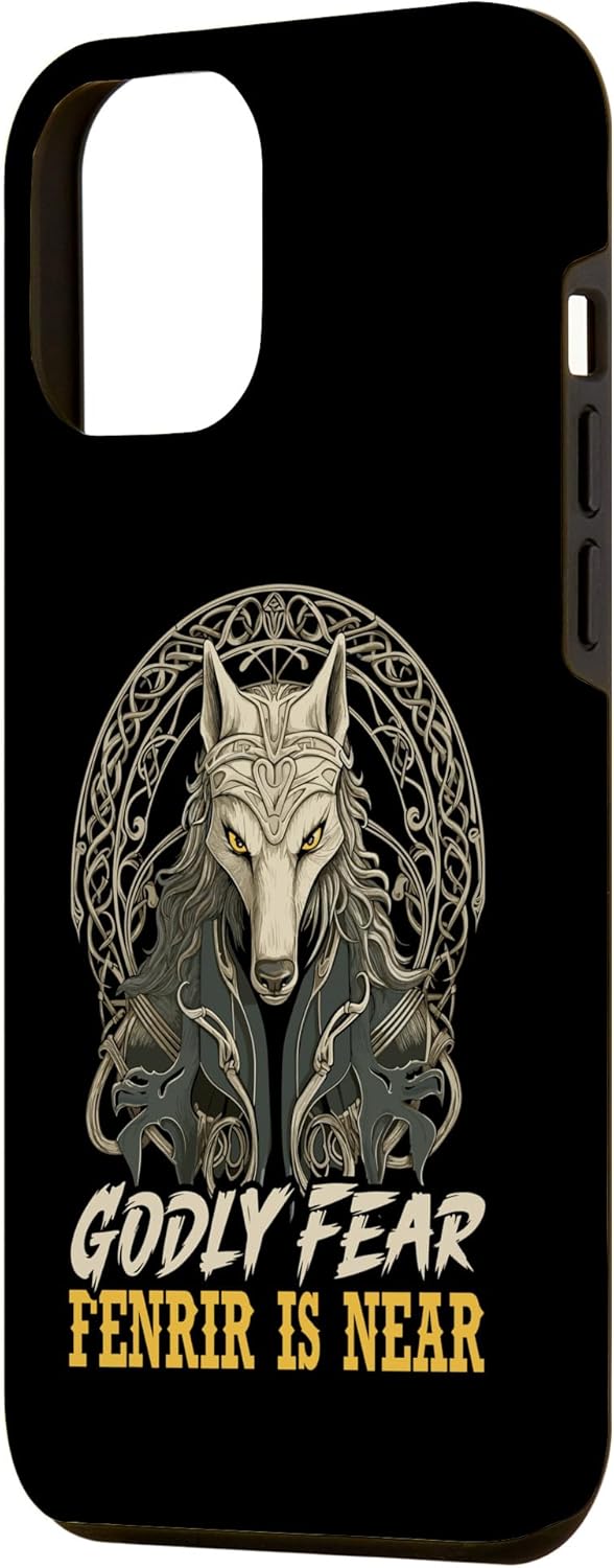 Funda para iPhone 14 Pro Max Fenrir Wolf Viking Orgullo escandinavo Norsemen Odines Wolf