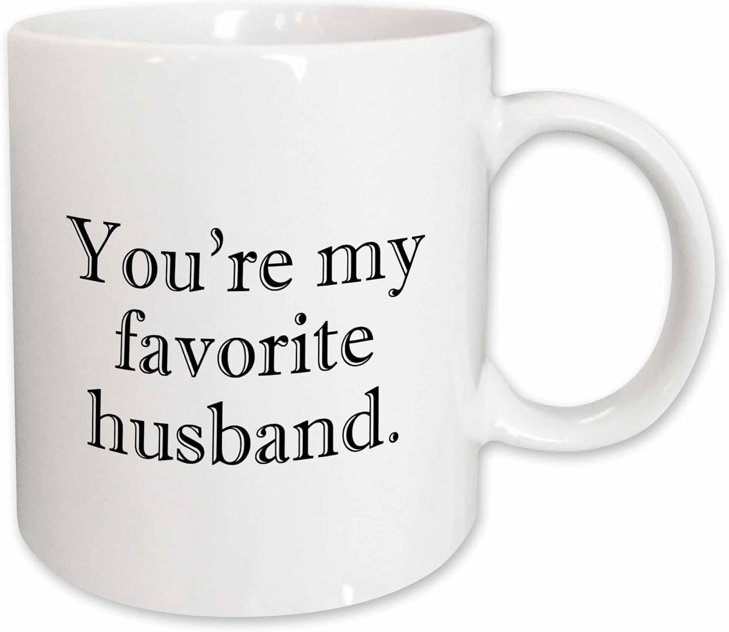 3dRose You’Re My Favorite Husband – Taza de 15 onzas, color blanco