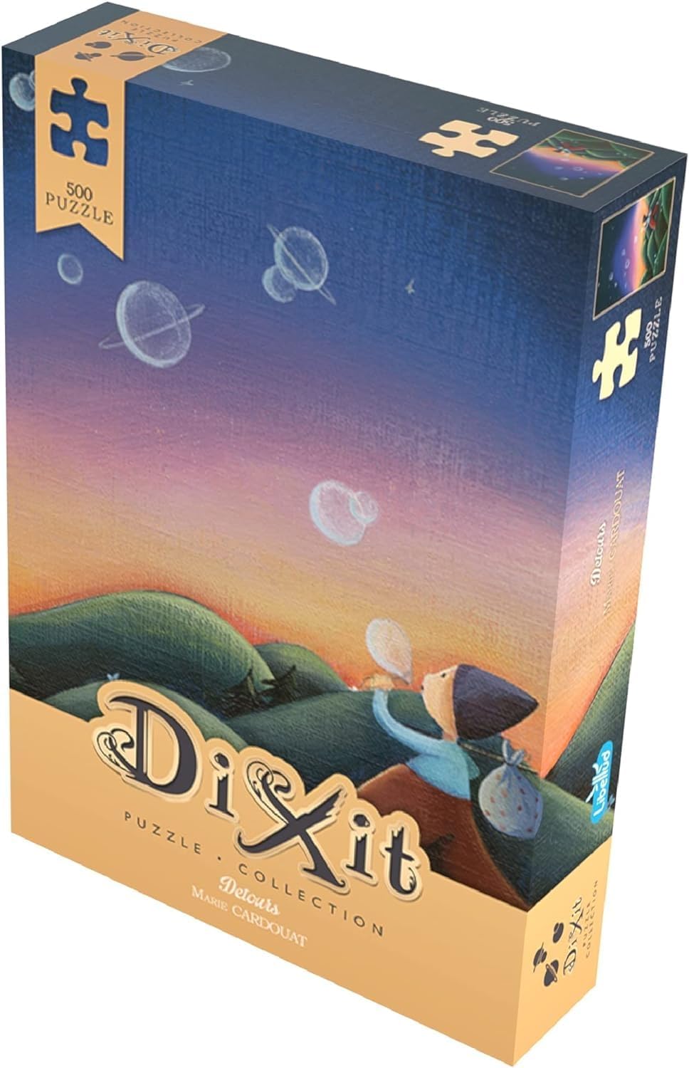 Dixit Detours – Rompecabezas de 500 piezas, divertido para niños y adultos, fácil de enmarcar, incluye una tarjeta exclusiva con ilustraciones de