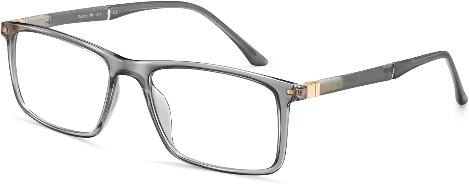 CARFIA Rectangle Blue Light Blocking Glasses for Men UV Protection Computer Gaming Glasses