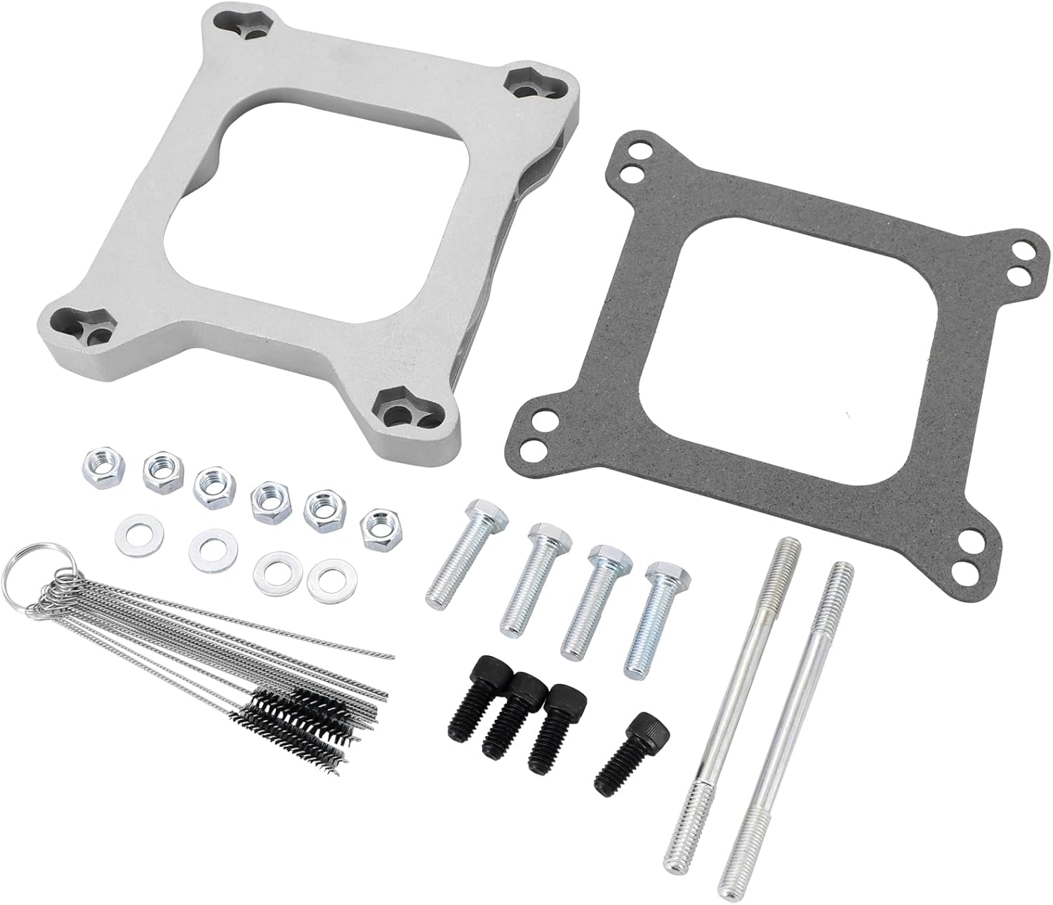 1932 Kit adaptador de junta de carburador de 34″ 4Bbl a 4Bbl, plata
